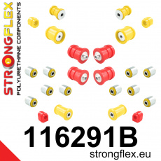 116291B: Strongflex Kompletní sada polyuretanových silentbloků pro zavěšení