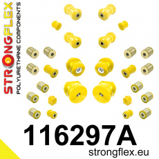116297A: Strongflex Kompletní sada polyuretanových silentbloků pro zavěšení varianta SPORT