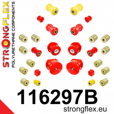 116297B: Strongflex Kompletní sada polyuretanových silentbloků pro zavěšení