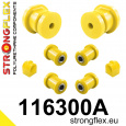 116300A: Strongflex Sada silentbloků zadního zavěšení varianta SPORT