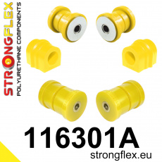 116301A: Strongflex Sada silentbloků předního zavěšení varianta SPORT