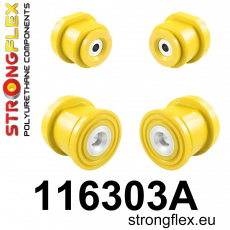 116303A: Strongflex Sada silentbloků zadního nosníku varianta SPORT