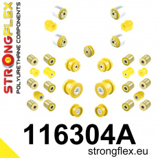 116304A: Strongflex Kompletní sada polyuretanových silentbloků pro zavěšení varianta SPORT