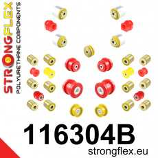116304B: Strongflex Kompletní sada polyuretanových silentbloků pro zavěšení