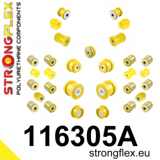 116305A: Strongflex Kompletní sada polyuretanových silentbloků pro zavěšení varianta SPORT