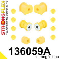 136059A: Strongflex Sada silentbloků předního zavěšení varianta SPORT