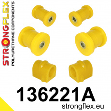 136221A: Strongflex Sada silentbloků předního zavěšení varianta SPORT