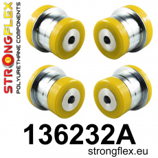 136232A: Strongflex Sada silentbloků zadního nosníku varianta SPORT