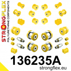136235A: Strongflex Kompletní sada polyuretanových silentbloků pro zavěšení varianta SPORT
