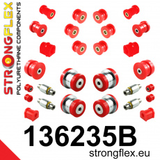136235B: Strongflex Kompletní sada polyuretanových silentbloků pro zavěšení