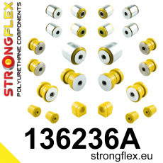 136236A: Strongflex Sada silentbloků zadního zavěšení varianta SPORT