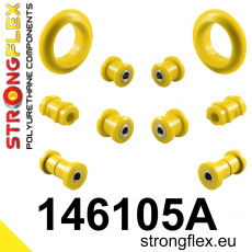 146105A: Strongflex Sada silentbloků předního zavěšení a zadního nosníku varianta SPORT