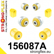 156087A: Strongflex Sada silentbloků předního zavěšení a zadního nosníku varianta SPORT