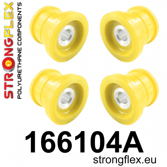 166104A: Strongflex Sada silentbloků zadního nosníku varianta SPORT