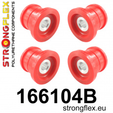166104B: Strongflex Sada silentbloků zadního nosníku