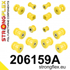 206159A: Strongflex Kompletní sada polyuretanových silentbloků pro zavěšení varianta SPORT