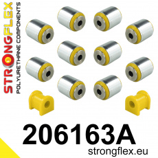 206163A: Strongflex Sada silentbloků zadního zavěšení varianta SPORT