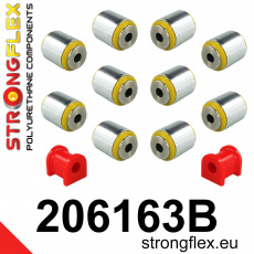 206163B: Strongflex Sada silentbloků zadního zavěšení