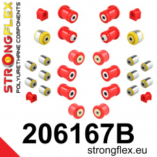 206167B: Strongflex Kompletní sada polyuretanových silentbloků pro zavěšení
