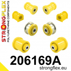 206169A: Strongflex Sada silentbloků předního zavěšení a zadního nosníku varianta SPORT