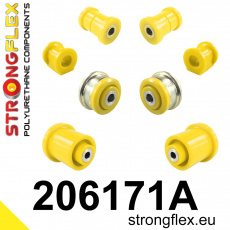 206171A: Strongflex Sada silentbloků předního zavěšení a zadního nosníku varianta SPORT