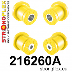 216260A: Strongflex Sada silentbloků zadního příčníku varianta SPORT