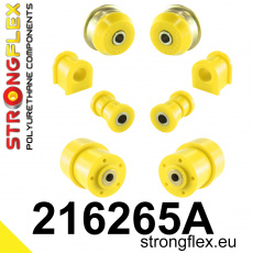216265A: Strongflex Sada silentbloků předního zavěšení a zadního nosníku varianta SPORT