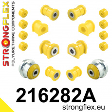 216282A: Strongflex Sada silentbloků předního zavěšení a zadního nosníku varianta SPORT