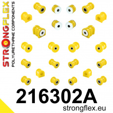 216302A: Strongflex Kompletní sada silentbloků zavěšení varianta SPORT 216302A: Strongflex Kompletní sada silentbloků zavěšení varianta SPORT