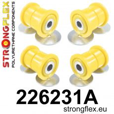 226231A: Strongflex Sada silentbloků zadního nosníku varianta SPORT