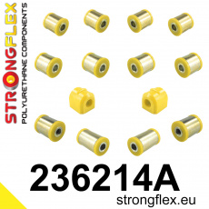 236214A: Strongflex Sada silentbloků zadního zavěšení varianta SPORT