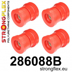 286088B: Strongflex Sada silentbloků uložení zadního nosníku RWD