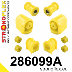 286099A: Strongflex Sada polyuretanových silentbloků předního zavěšení varianta SPORT