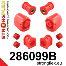 286099B: Strongflex Sada polyuretanových silentbloků předního zavěšení