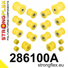286100A: Strongflex Sada silentbloků zadního zavěšení varianta SPORT