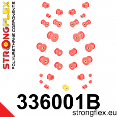 336001B: Strongflex Kompletní sada polyuretanových silentbloků pro zavěšení