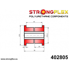 402805: Strongflex Univerzální silentblok 40mm