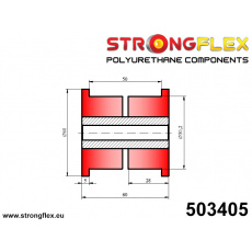 503405: Strongflex Univerzální silentblok 50mm