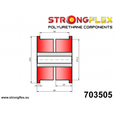 703505: Strongflex Univerzální silentblok 70mm