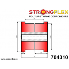 704310: Strongflex Univerzální silentblok 70mm