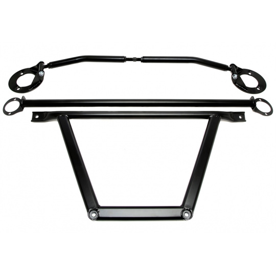 TA Technix rozpěrná tyč BMW řada 3 E36 6válec benzin přední + zadní (kompletní kit), černá barva