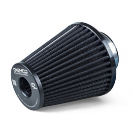 Raemco univerzální vzduchový filtr o délce 150 mm černý se vstupem 77 mm s možností redukce na 63 mm