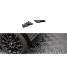 Maxton Design boční difuzory pod zadní nárazník pro Renault Clio RS Mk3, černý lesklý plast ABS