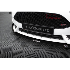 Maxton Design "Racing" spoiler pod přední nárazník ver.3 pro Ford Fiesta ST Mk7 Facelift, plast ABS bez povrchové úpravy