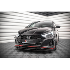 Maxton Design spoiler pod přední nárazník ver.2 pro Hyundai i20 N Mk3, černý lesklý plast ABS