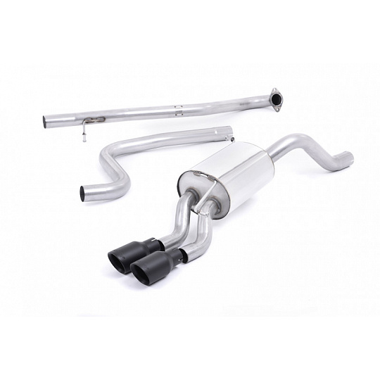 Milltek Sport výfukový systém cat-back bez rezonátoru (hlasitější) pro Ford Fiesta Mk7/Mk7.5 1.0T EcoBoost (100/125/140PS) 2013-2017, černé koncovky Milltek Sport výfukový systém cat-back bez rezonátoru (hlasitější) pro Ford Fiesta Mk7/Mk7.5 1.0T EcoBoost (100/125/140PS) 2013-2017, černé koncovky