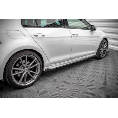 Maxton Design "Street Pro" difuzory pod boční prahy s křidélky pro Volkswagen Golf R Mk7, plast ABS bez povrchové úpravy, s červenou linkou Maxton Design "Street Pro" difuzory pod boční prahy s křidélky pro Volkswagen Golf R Mk7, plast ABS bez povrchové úpravy, s červenou linkou
