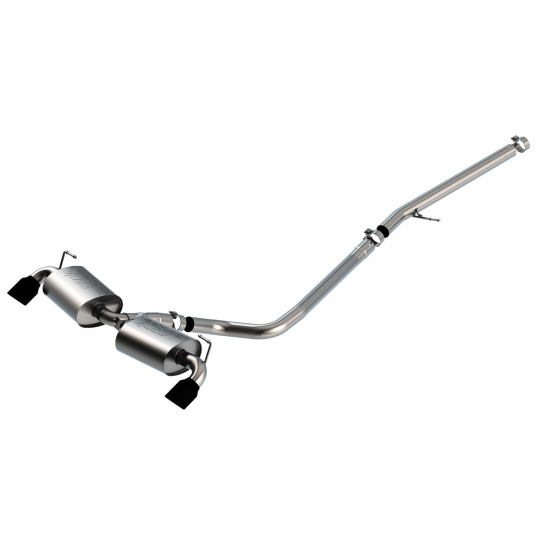 Borla Cat-Back výfukový systém "S-Type" pro Ford Bronco Sport 2,0l 4-vál., 4WD, s aut. převodovkou, 4-dvéř., r.v. 2021-, typ koncovek: černé