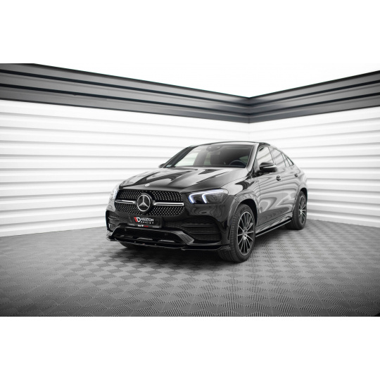Maxton Design spoiler pod přední nárazník pro Mercedes GLE Coupe C167, černý lesklý plast ABS, AMG / AMG-Line