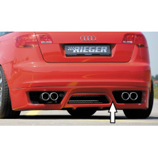 Rieger spoiler pod zadní nárazník pro Audi A3 8P 5-dvéř., Sportback před faceliftem r.v. 06/05-06/08, plast ABS bez povrchové úpravy